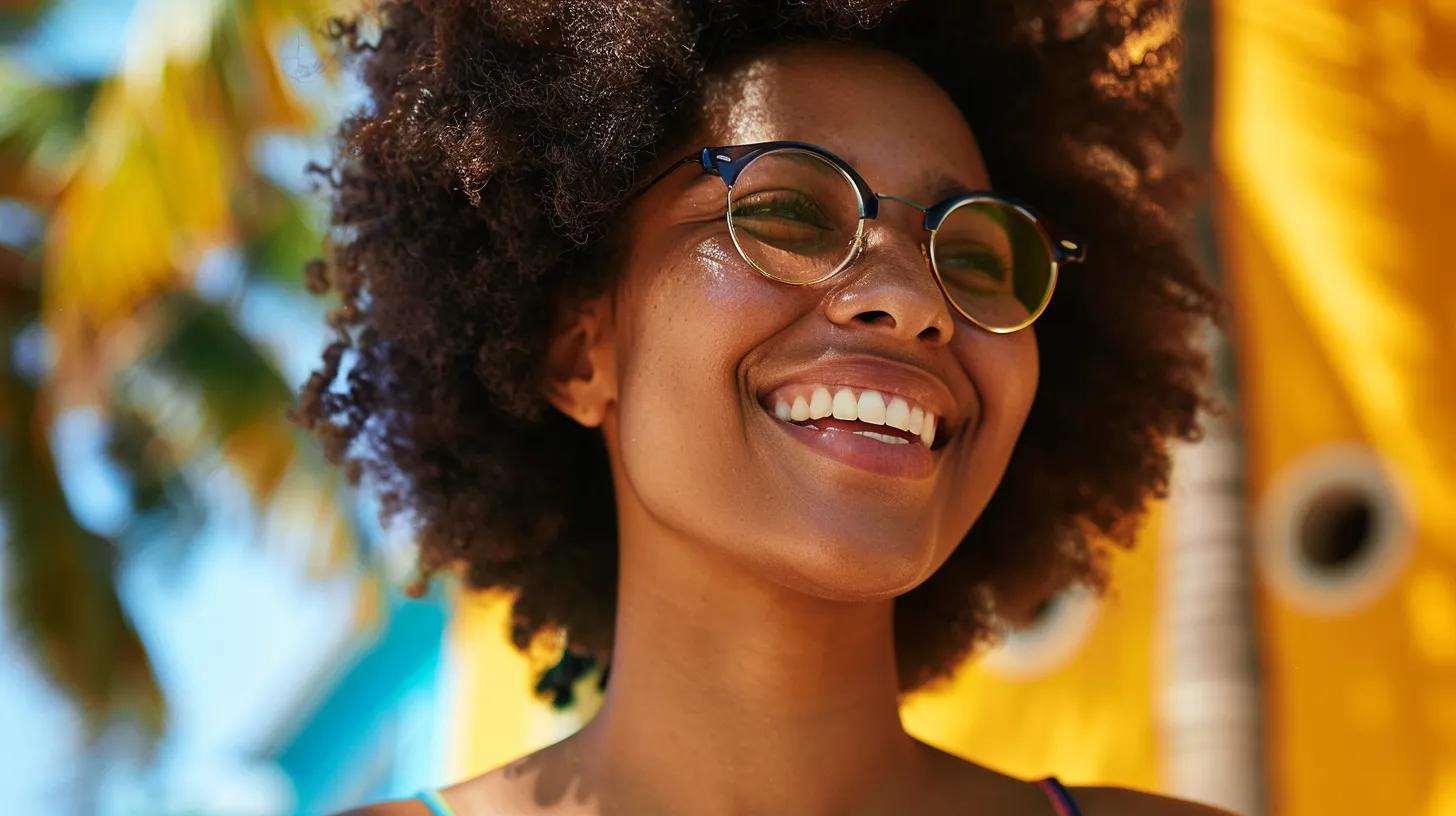 Confident individual enjoying the outdoors after laser hair removal treatment