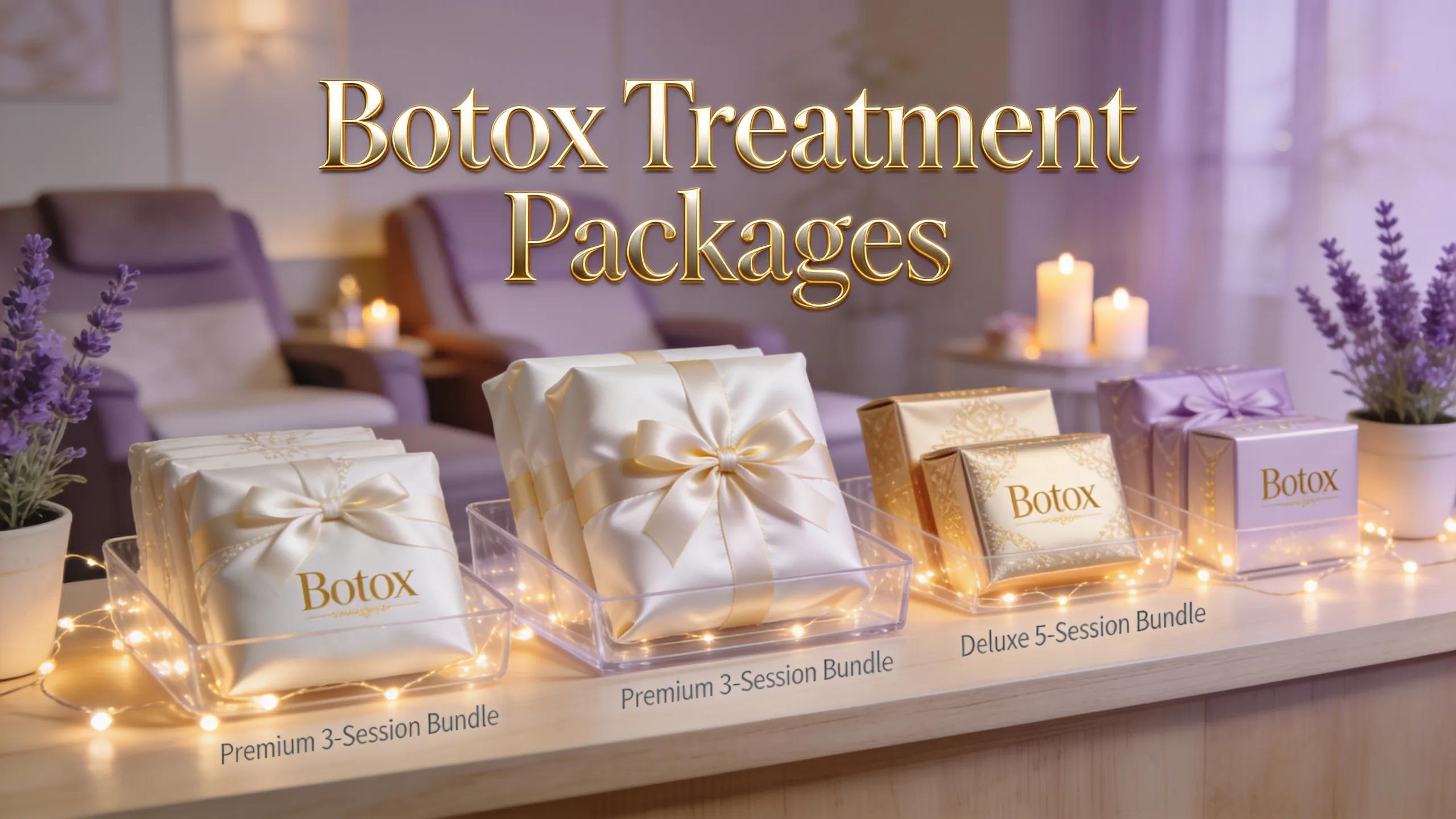 Aesthetic packaging of Botox treatment packages enhancing value at a medical aesthetics clinic